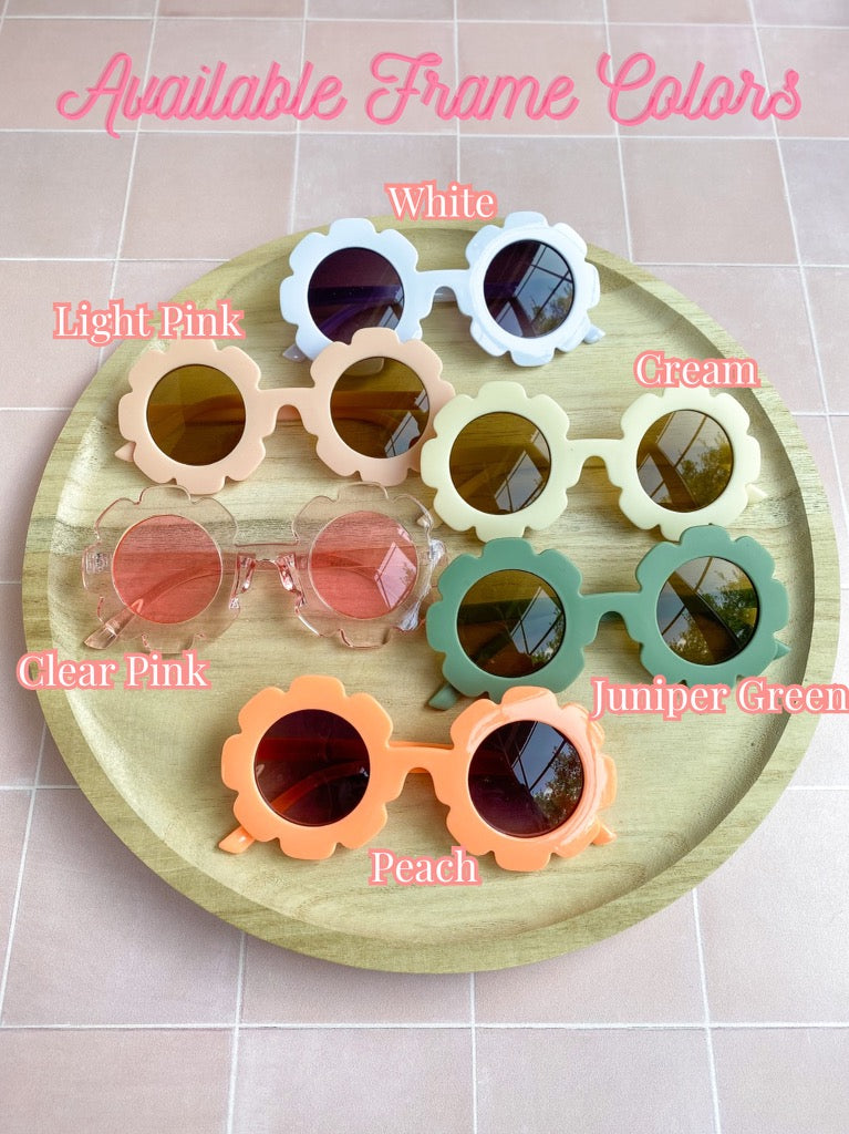 Kids Flower Bead Sunglasses
