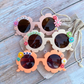 Kids Flower Bead Sunglasses