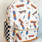 Personalized Retro Skateboard Backpack for Boys