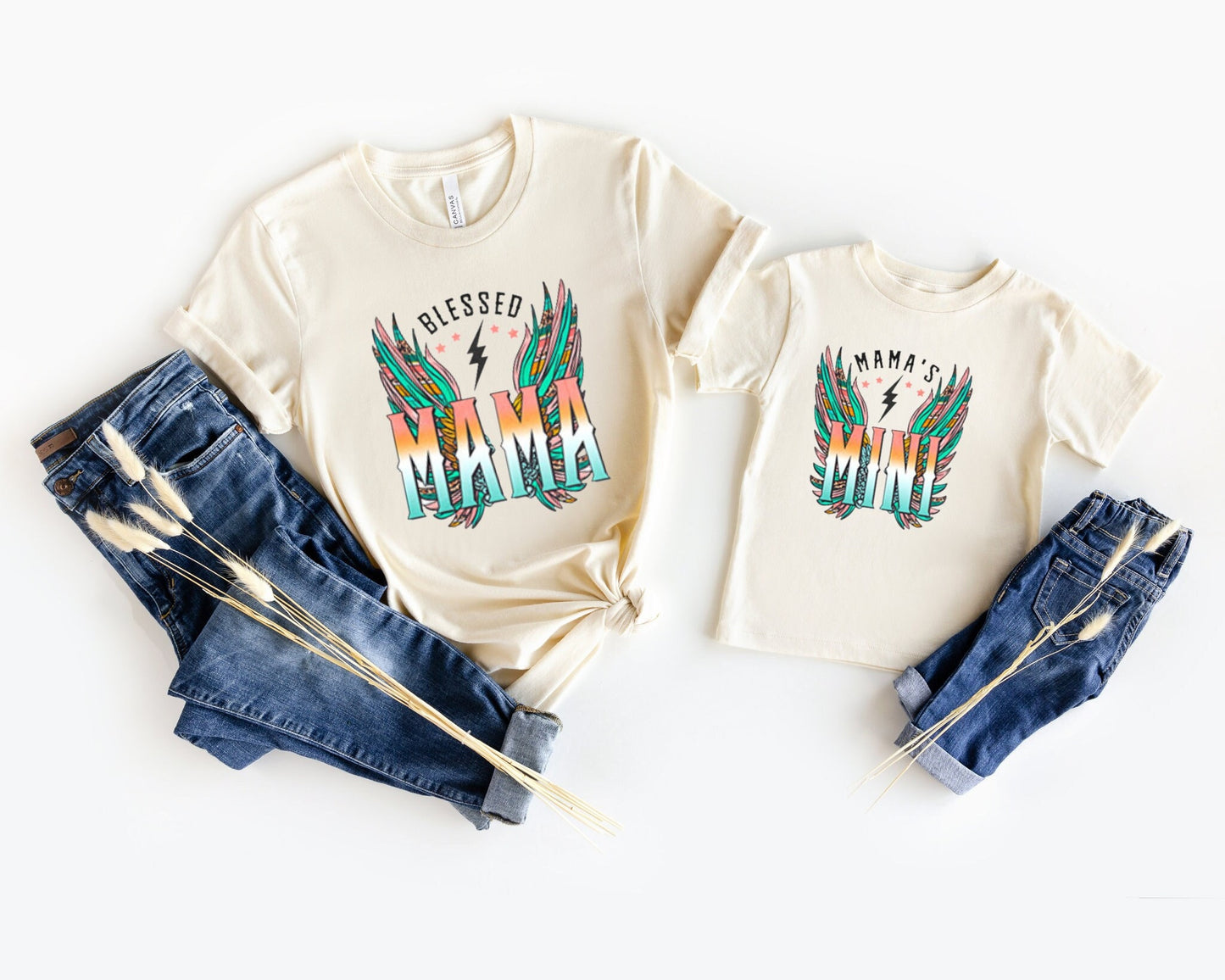 Blessed Mama Mini Shirt, Mom Daughter Shirts, Mama Daughter Shirt, Mother’s Day Gift, Mom Daughter Gift, Matching Shirts