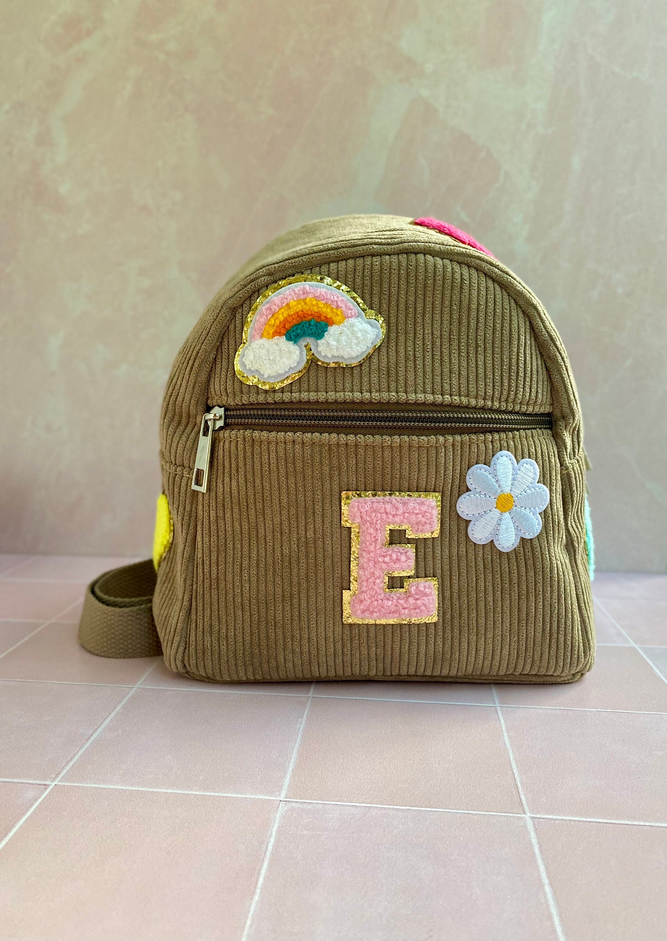 Mia Glitter Patch Custom Backpack Mini