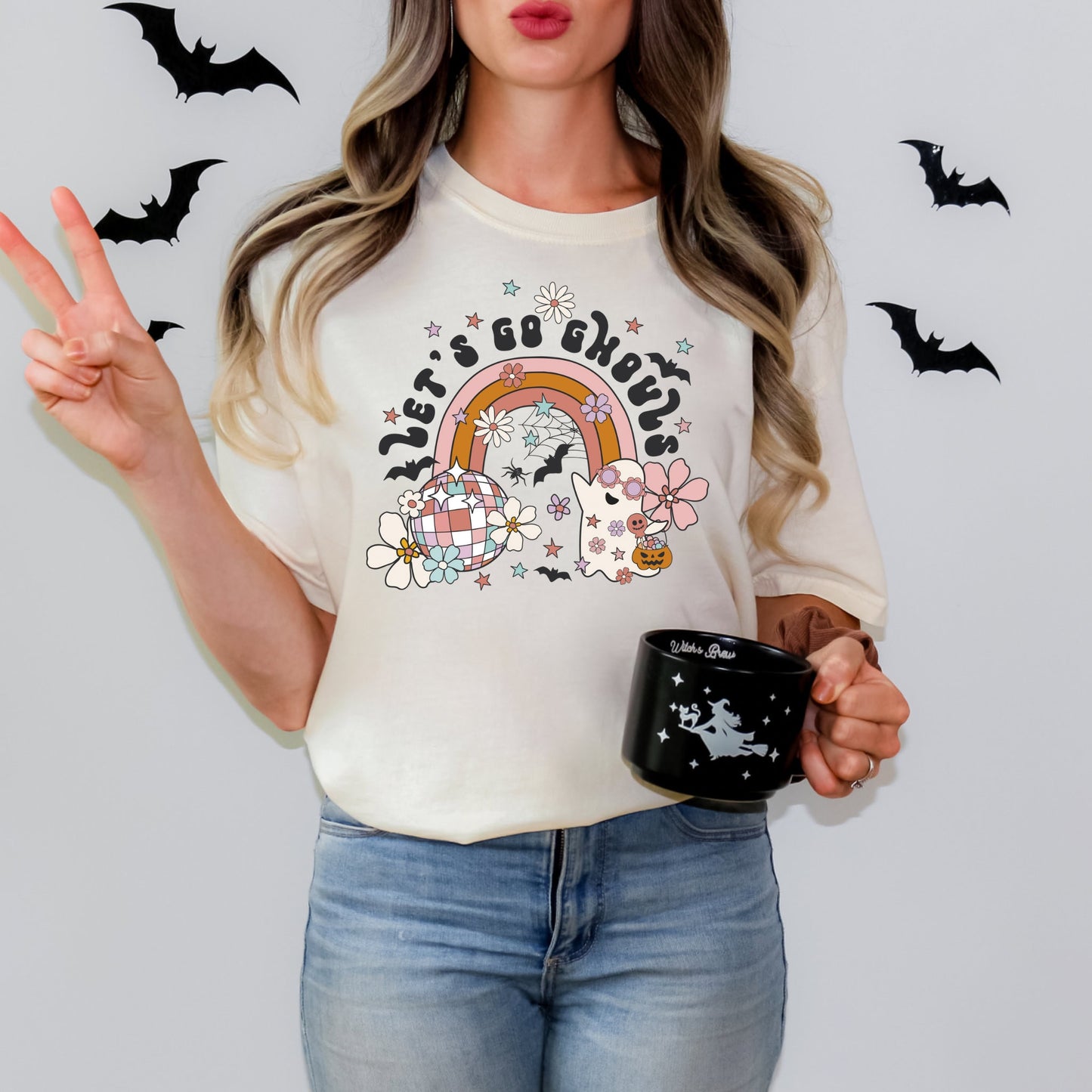 Let’s Go Ghouls Matching Shirt, Mommy and Me Halloween Shirts, Toddler Halloween Shirt, Comfort Colors Halloween Tshirt