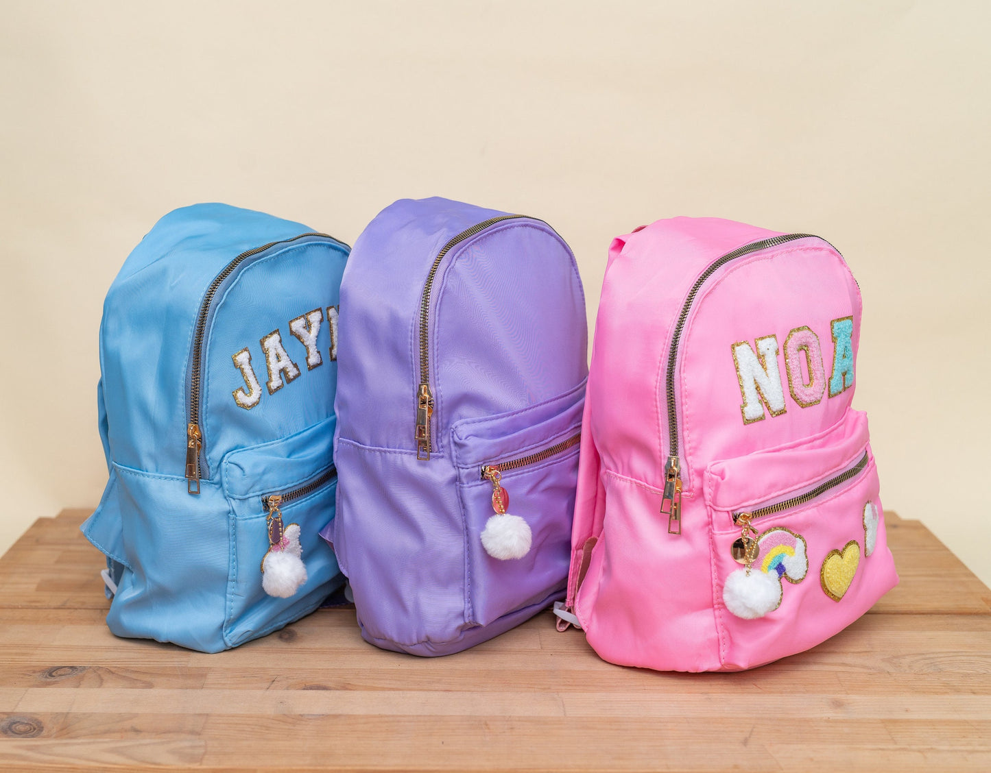 Bella Glitter Patch Custom Backpack Mini