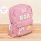 Custom Corduroy Backpack with Patches for Girls