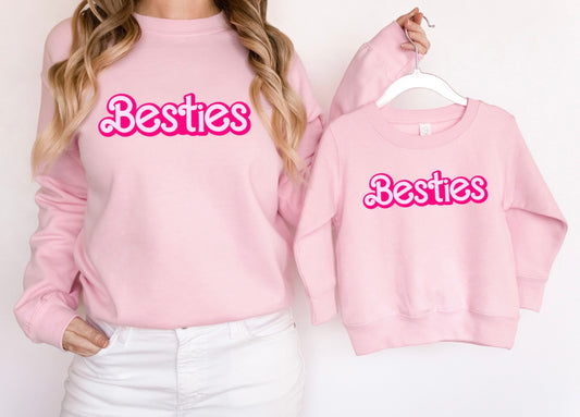 Besties Matching Shirt, Mommy and Me Trending Sweatshirt, Mom and Daughter Matching Shirts, Mama and Mini Matching Outfits, Barbie Shirt